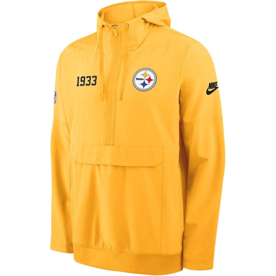 Nike Nike Pittsburgh Steelers Alt Option Route Anorak Men's Nike Nfl 1/2-Zip Hooded Jacket