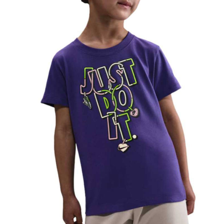 Nike Nike Kids T Shirts Navy Collar