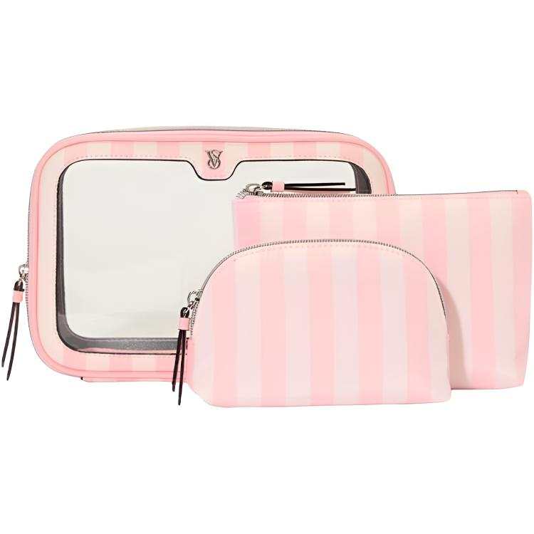 Victoria's Secret Fashion Show Collection PVC, Textile Combo Set Women's Pink