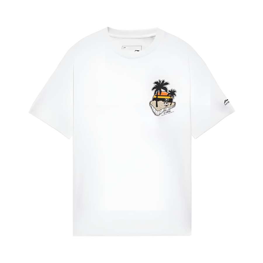 Li-Ning Li Ning Sports Life Collection SS22 T Shirt Unisex Standard White