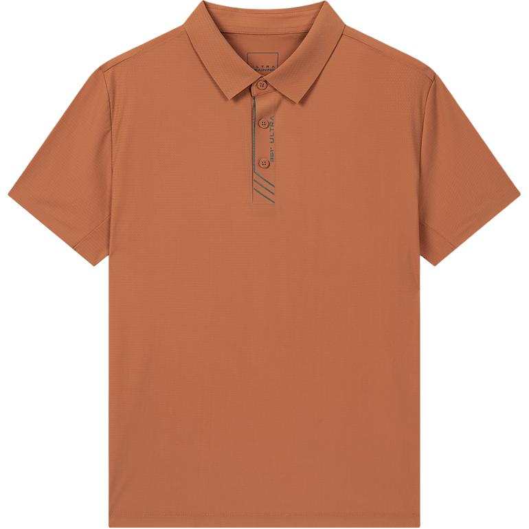 361° Polo Shirts Men's Clay Red Polo Collar Moderate Straight Fit