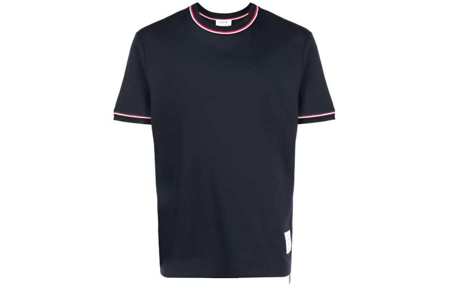 THOM BROWNE Milan Striped Crewneck T Shirt