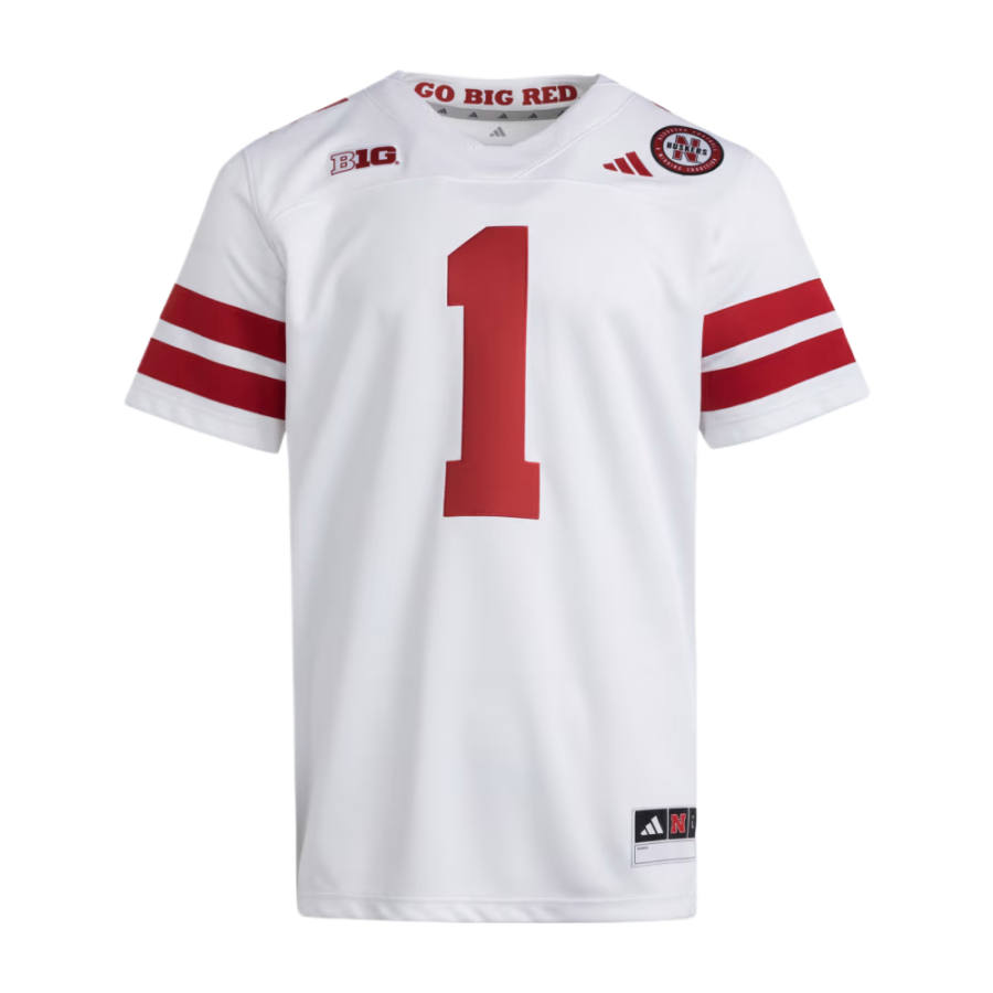 Adidas Adidas Nebraska Cornhuskers Premier Away Football Jersey Soccer Jersey Men's