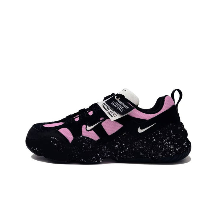 Nike Nike Tech Hera Frost MH Plan Abrasion Resistant Low top Casual Shoes Unisex Black Pink