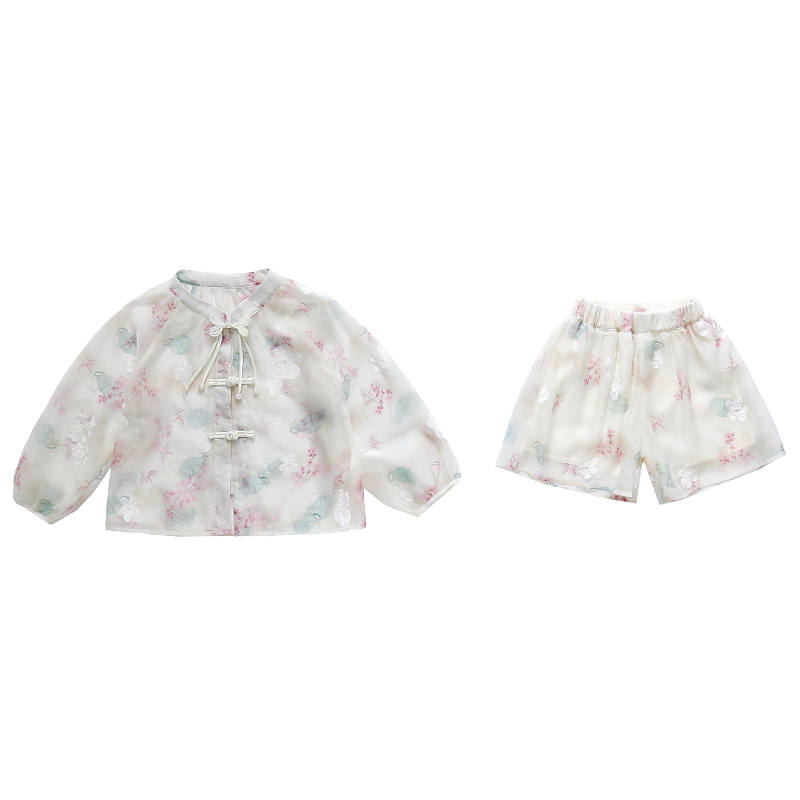 PROTECTCAMEL PROTECTCAMEL Kids Two Piece Skirt Sets Crew Neck Moderate Short