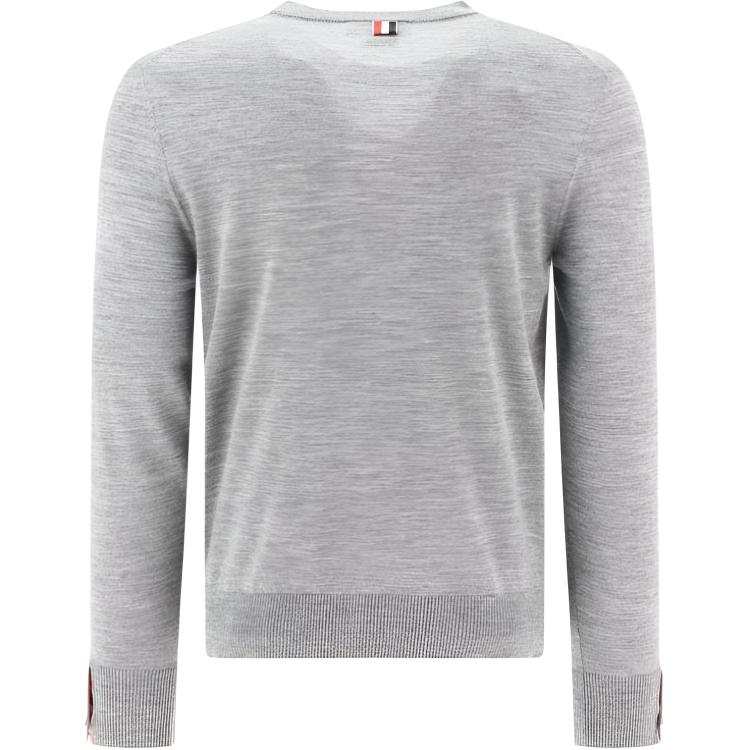 THOM BROWNE THOM BROWNE Rwb Stripe Detailed Crewneck Jumper