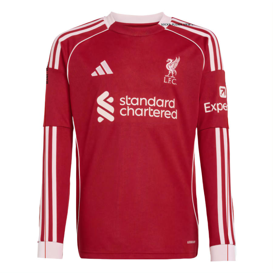 Adidas Adidas Kids' Sports Tops AEROREADY Liverpool FC 25/26 Long Sleeve Home Jersey Kids'