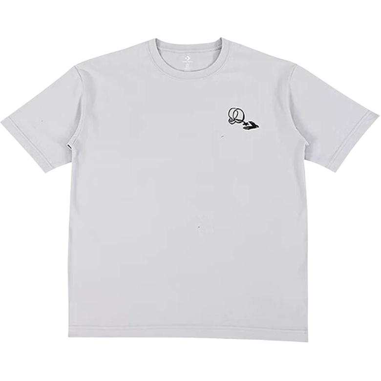 Converse Converse T Shirts Men's Gray Crew Neck Moderate