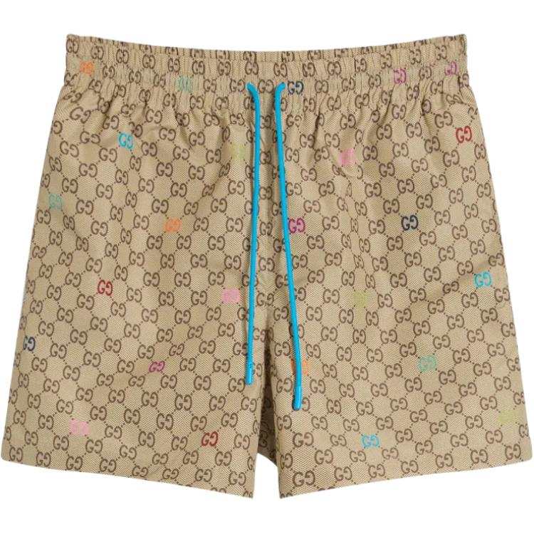 GUCCI FW25 Beach Shorts Men's Dark Brown