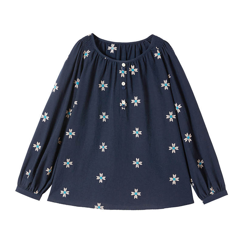 XIANGYING Shirts Women's Crew Neck Moderate Shirt