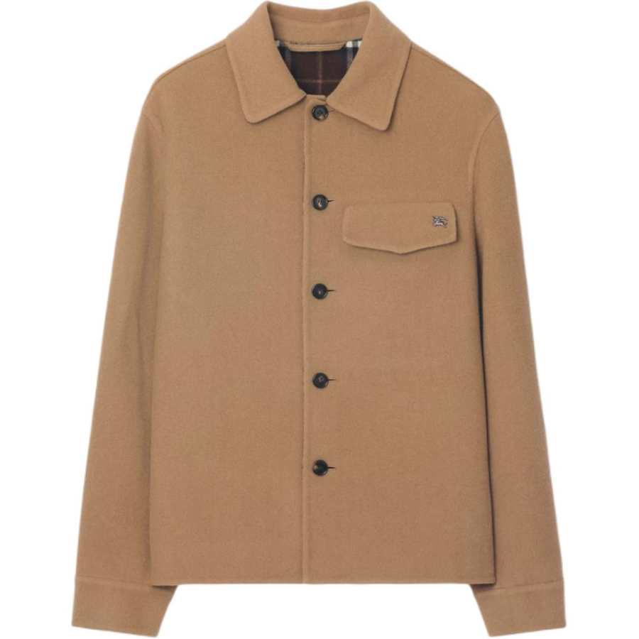 Burberry Burberry Ekd Plaque Buttoned Overshirt