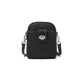 LAORENTOU Top Grain Cow Leather Shoulder Bag, Crossbody Bag Women's Black/Ecru/Gray/Caramel