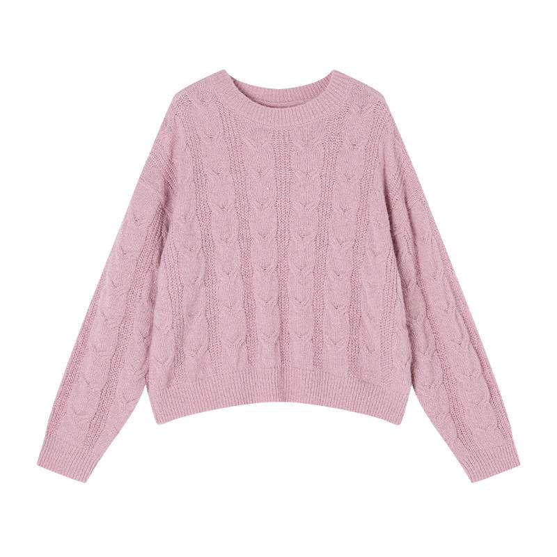 XIANGYING Knitwear Women's Crew Neck Moderate A Line