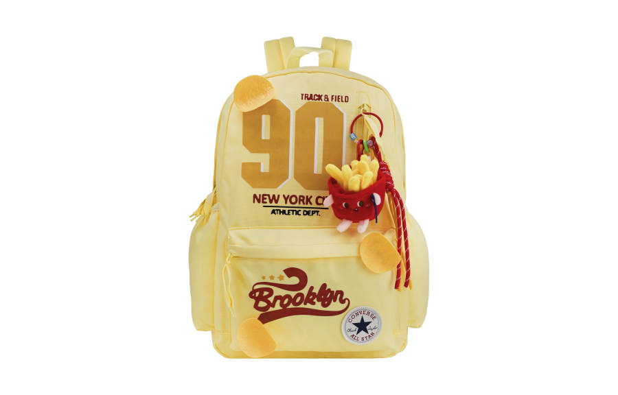 Converse Converse Polyester Heart Has A Home Backpack Medium Unisex Goose Egg Yellow