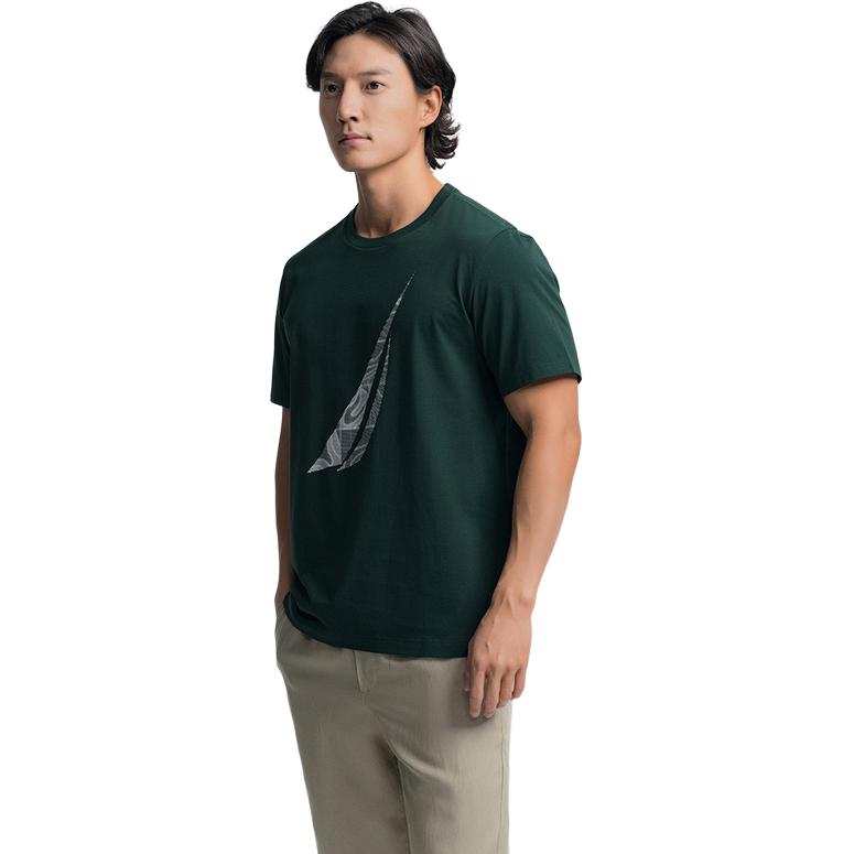 NAUTICA T Shirts Men's Crew Neck Moderate Straight Fit