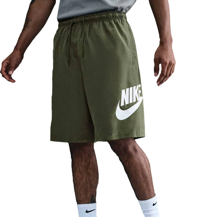 Nike Nike Club Casual Shorts Men's Medium Olive/White Moderate