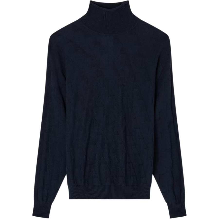 Emporio Armani cable-knit turtleneck sweater