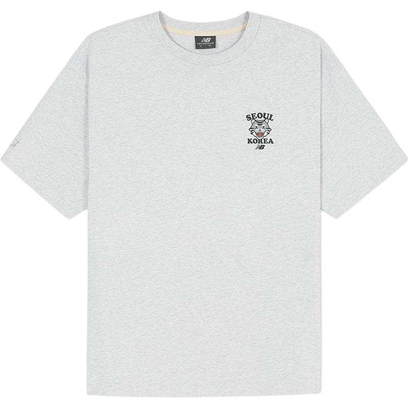New Balance New Balance T Shirts Unisex Light Gray Crew Neck
