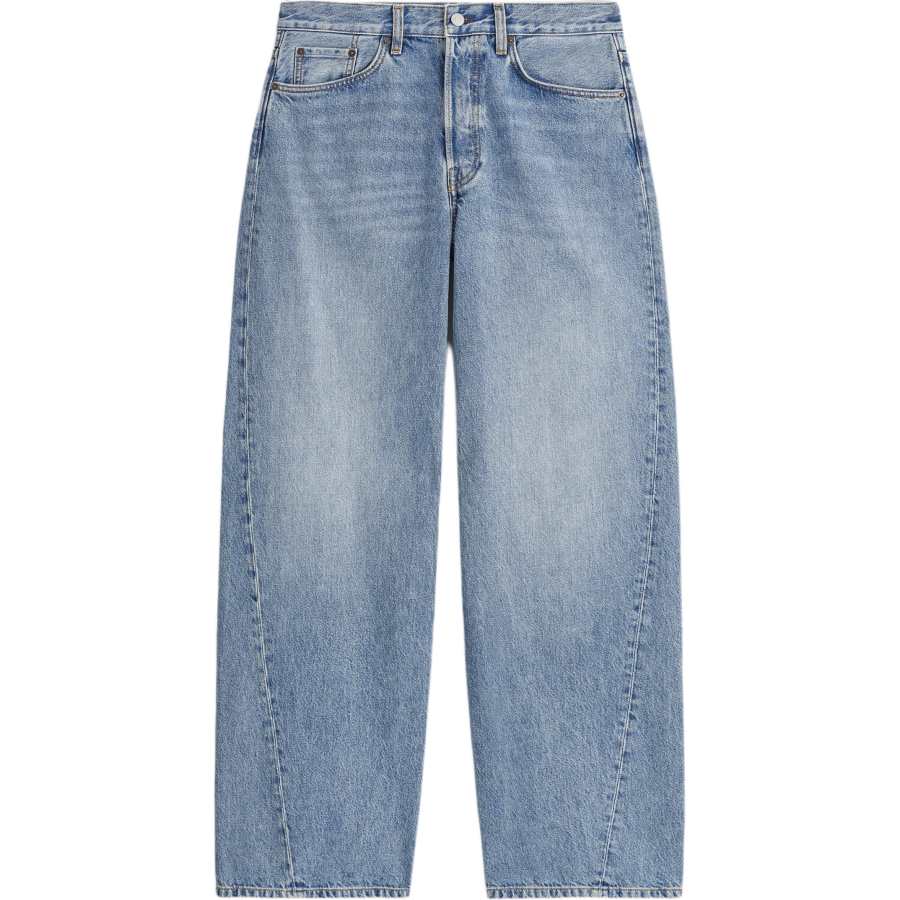 COS Jeans Women's Blue Moderate Straight Fit Pants