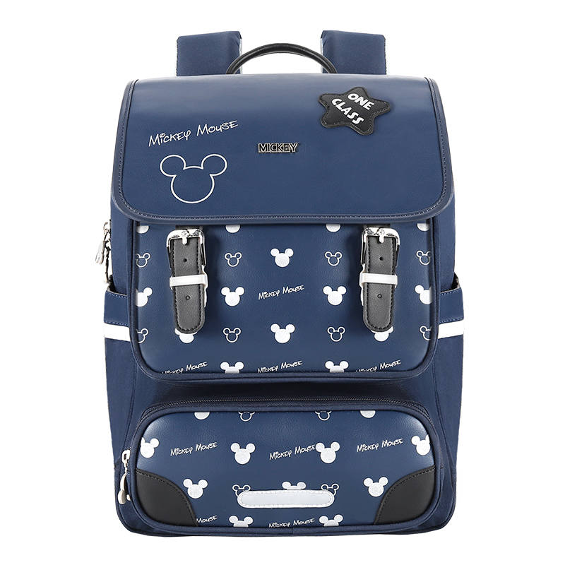 Disney Mickey Mouse PU Leather Mickey Mouse Minnie Mouse Student Bag Regular Kids' Multicolor