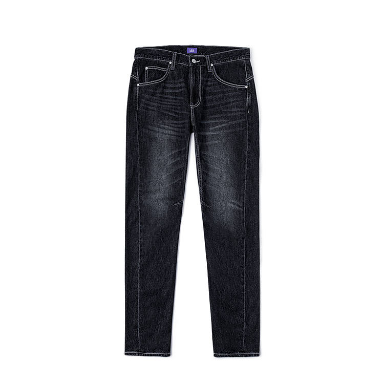 Lee Lee Jeans Men's Dark Blue Moderate Tapered Pants