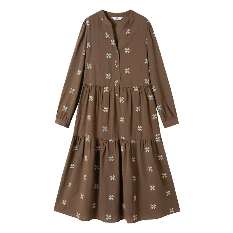 XIANGYING Long Sleeved Dress Women's