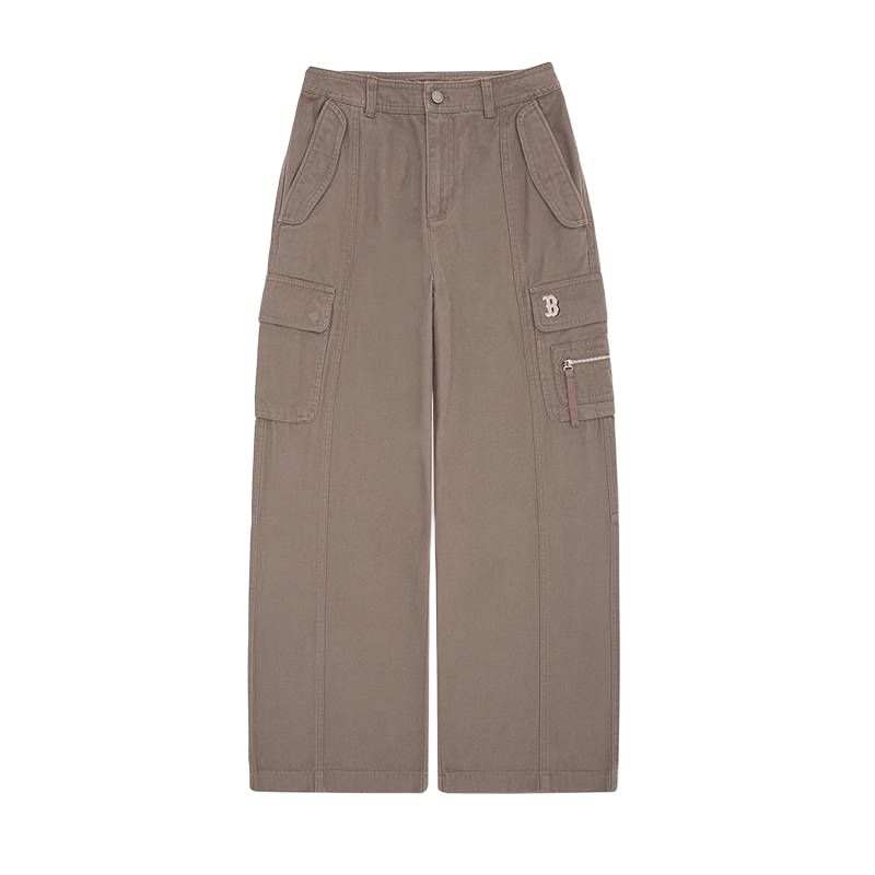 MLB MLB Boston Red Sox Basic Collection 25FW Cargo Pants Women's Light Brown