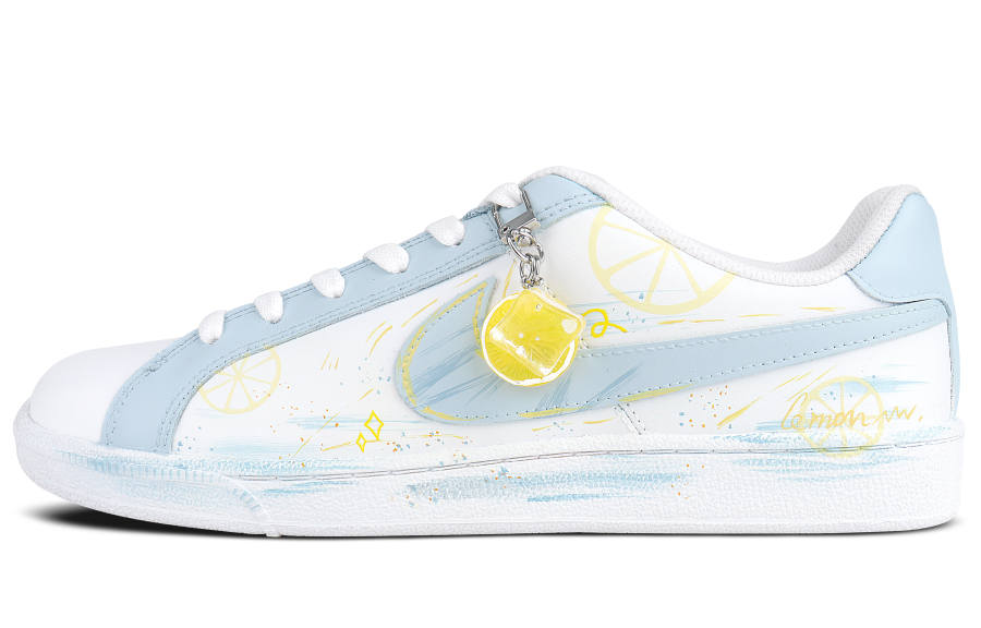 Nike Nike Court Royale Abrasion Resistant Low top Skateboard Shoes Men's White Blue