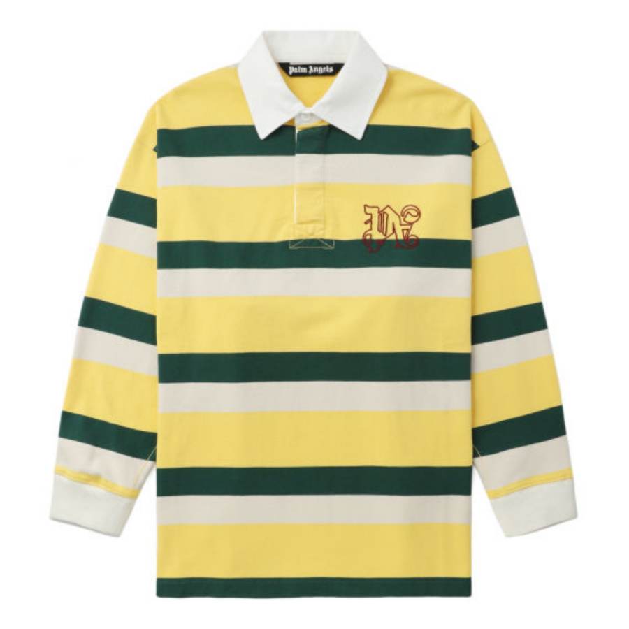 PALM ANGELS Knitwear Men's Yellow Lapel Moderate