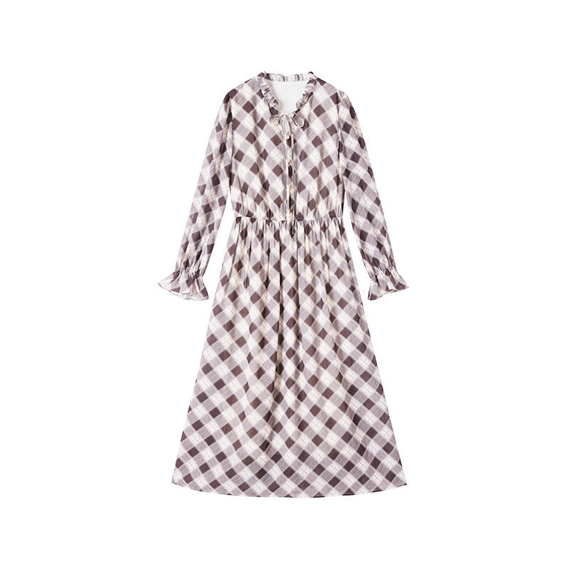 XIANGYING Long Sleeved Dress Women's
