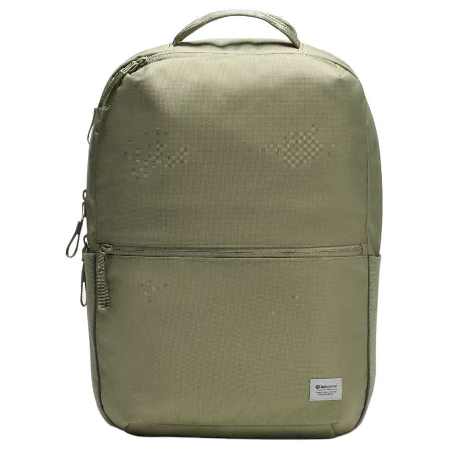 Lululemon Lululemon Double Zip Polyester Backpack Unisex Laurel Leaf Pure Oak