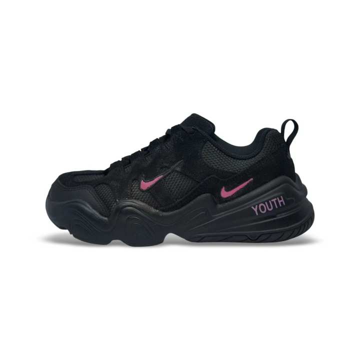 Nike Nike Tech Hera Abrasion Resistant Low top Casual Shoes Unisex Black Pink
