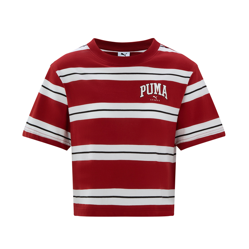 PUMA Squad T Shirts Women's Red Crew Neck Moderate
