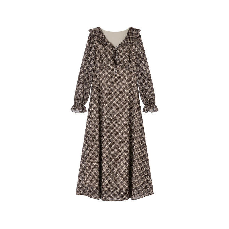 XIANGYING Long Sleeved Dress Women's