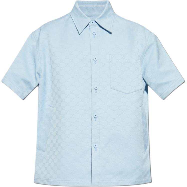 GUCCI Oversize Gg Short Sleeve Shirt