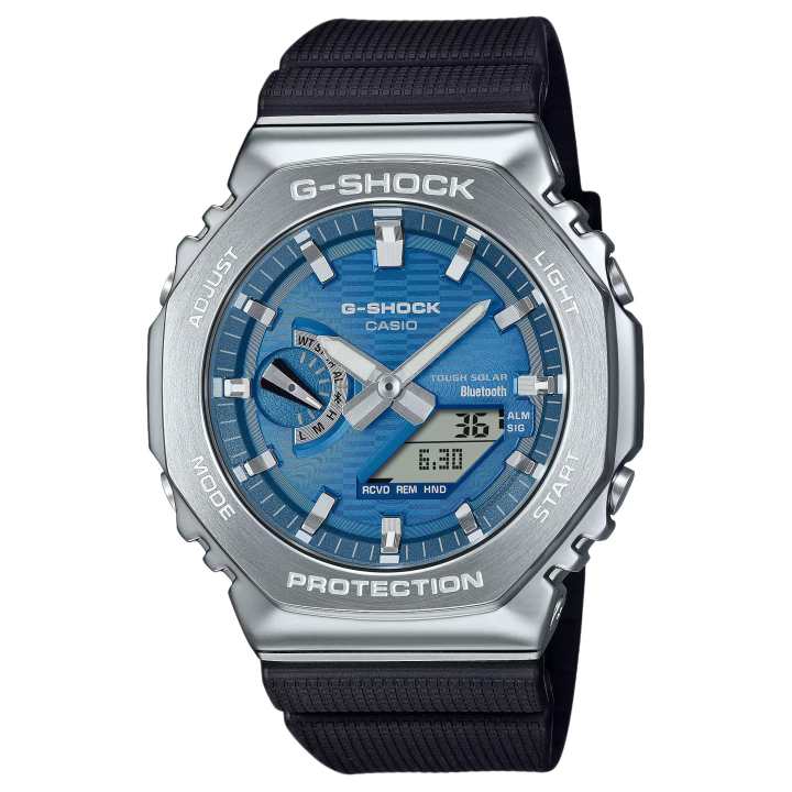 CASIO CASIO 2100 Collection 200m Waterproof Solar Quartz Movement Resin Strap Watch Unisex Blue Dial