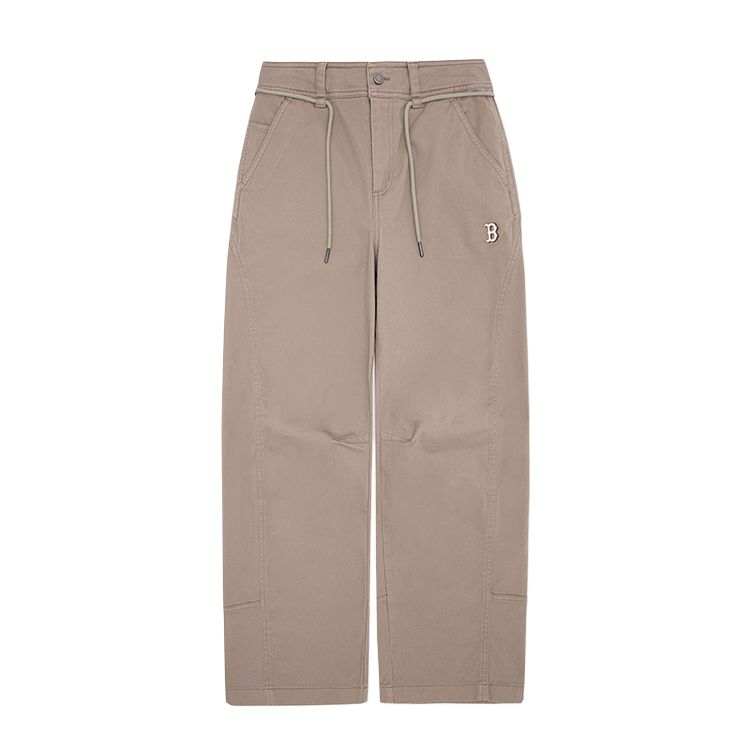 MLB Boston Red Sox FW25 Casual Pants Unisex Dark Beige Yellow