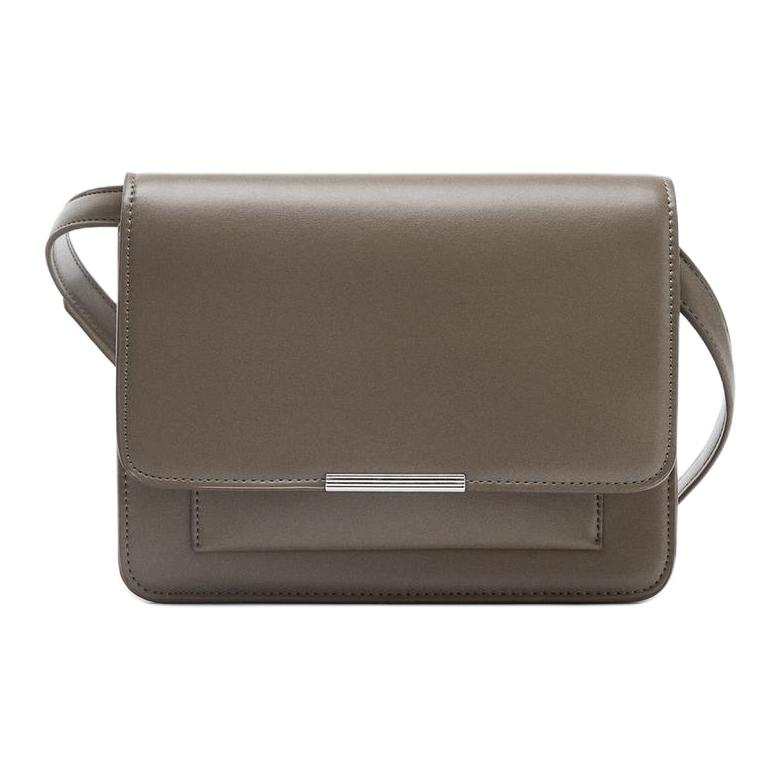 ZARA ZARA Polyurethane Shoulder Bag Women's Gray