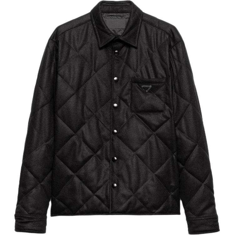 PRADA Prada Button-Up Quilted Jacket