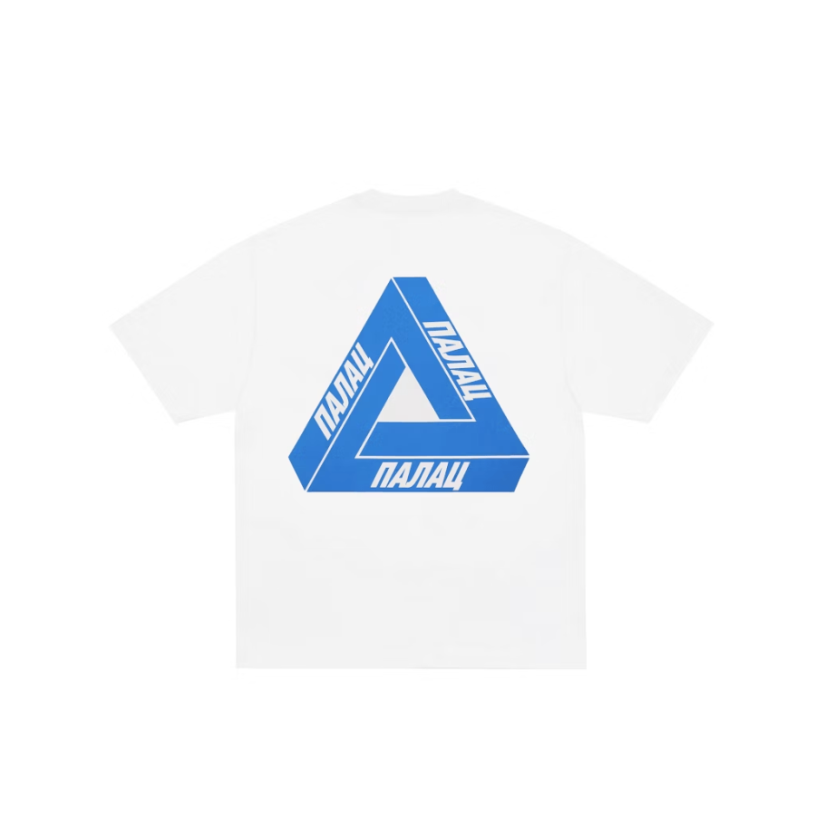 PALACE T Shirts Unisex White Crew Neck Moderate