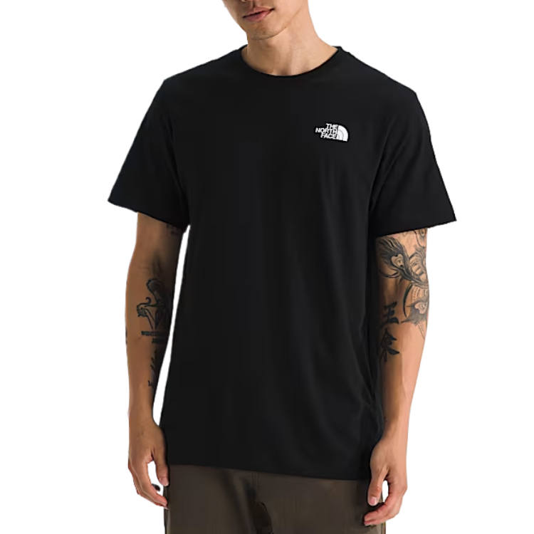 THE NORTH FACE T Shirts Men's Black Crew Neck Moderate Straight Fit