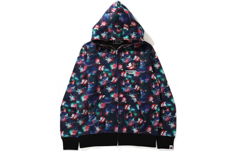 A BATHING APE Bape X Ghostbusters Camo Full Zip Hoodie