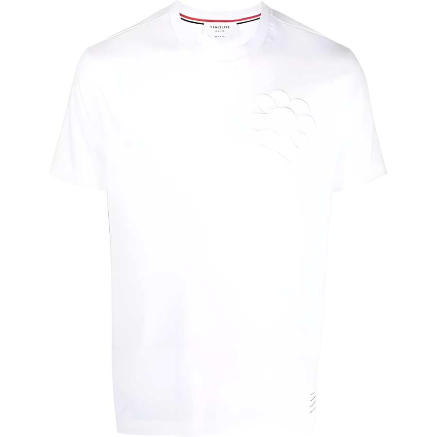 THOM BROWNE Floral Embroidery T shirt