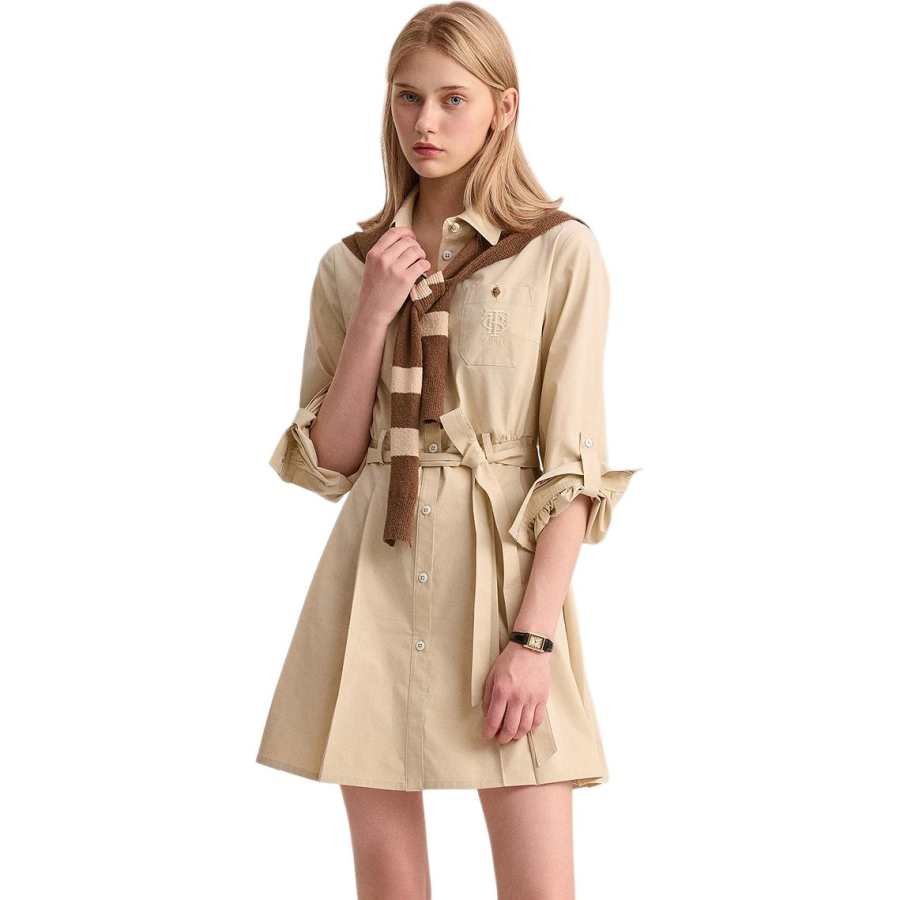 Teenie Weenie 2025 Fall Long Sleeved Dress Women's