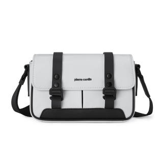 PIERRE CARDIN Nylon Crossbody Bags Small Men's Black/Green/White