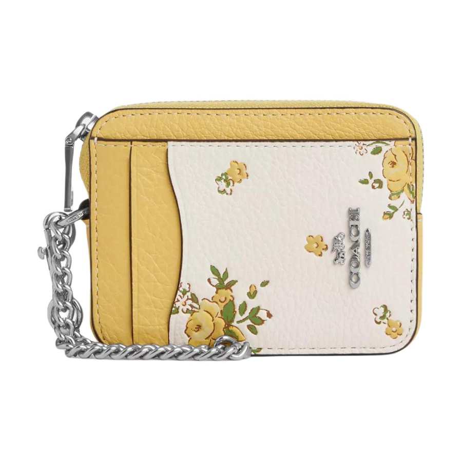 COACH COACH Leather Card Holder Regular Women's Multicolor