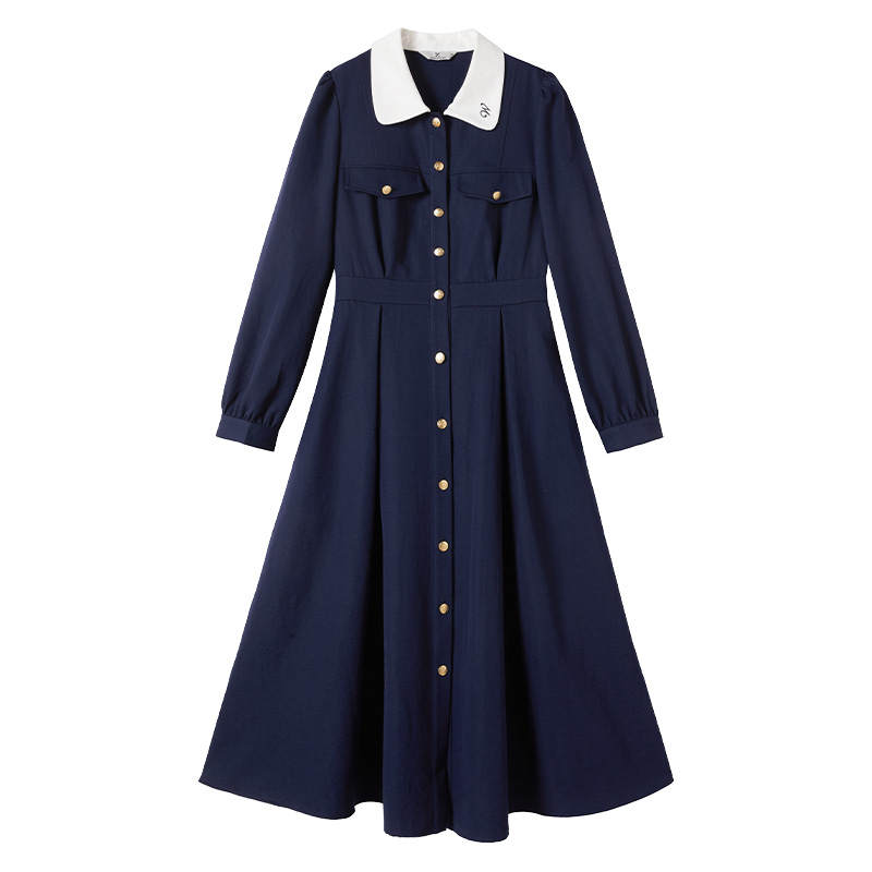 XIANGYING Long Sleeved Dress Women's