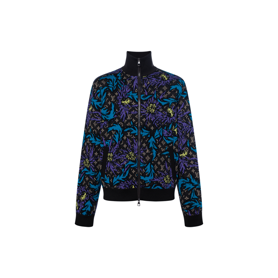 LOUIS VUITTON LOUIS VUITTON Monogram Thistle Zip Through Jacket