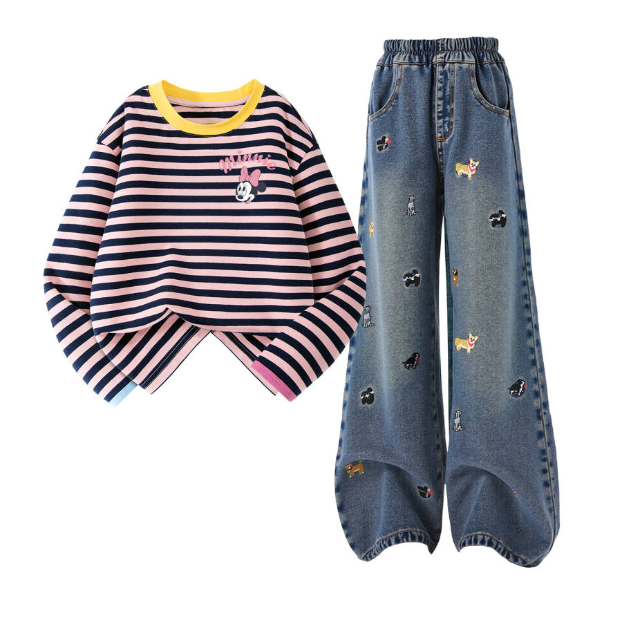 Disney Kids Casual Sportswear Crew Neck Moderate