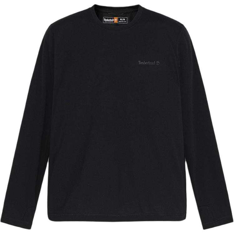Timberland T Shirts Men's A6AMU001/Black Crew Neck Moderate Straight Fit